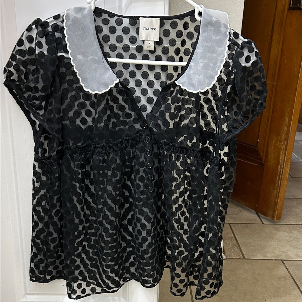 Anthropologie Maeve sheer top